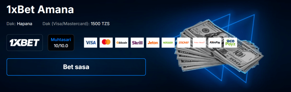 1xbet tz payment