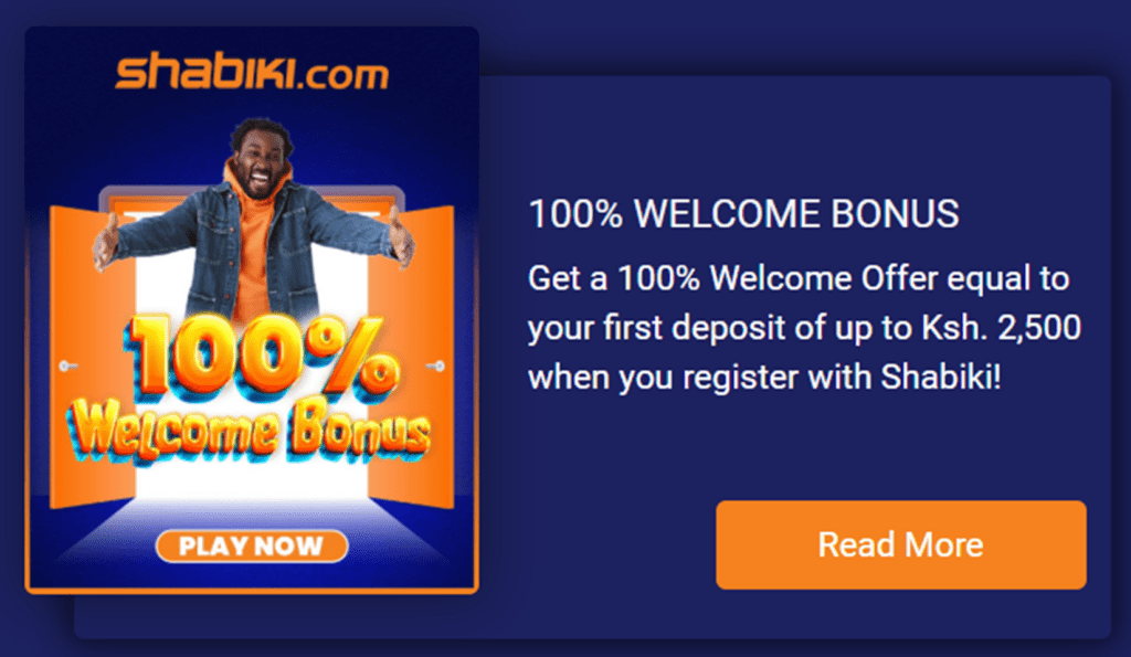 shabiki welcome bonus